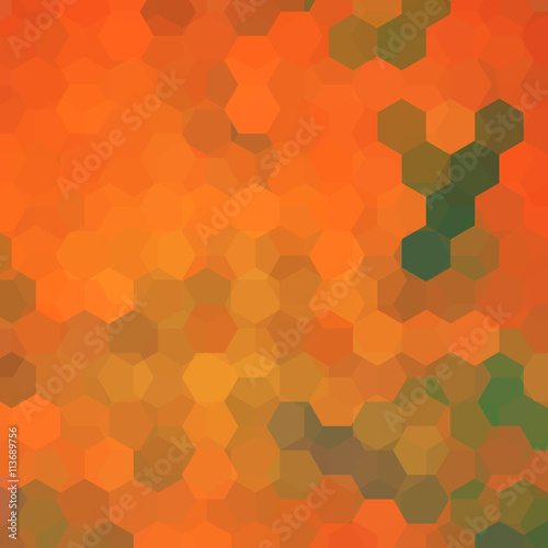 abstract background consisting of orange hexagons