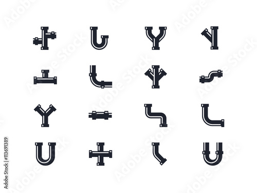 Pipe icons. Lyra series