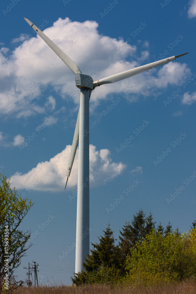 Windmill near the sea. Windmill near the sea.