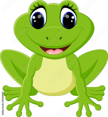 Cute frog cartoon