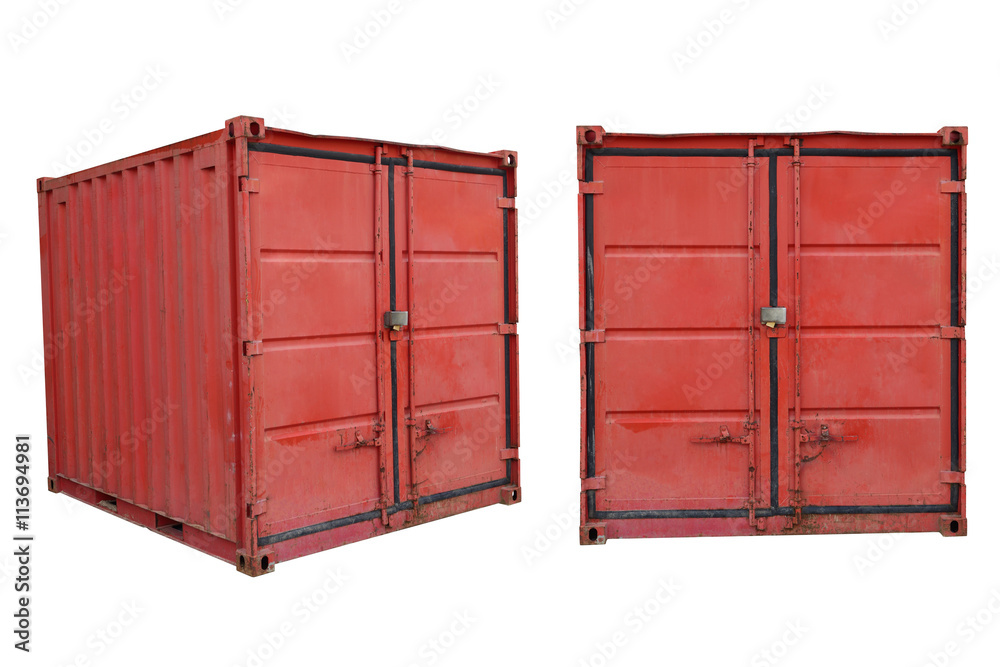 industrial containers isolated on white background industrial containers isolated on white background