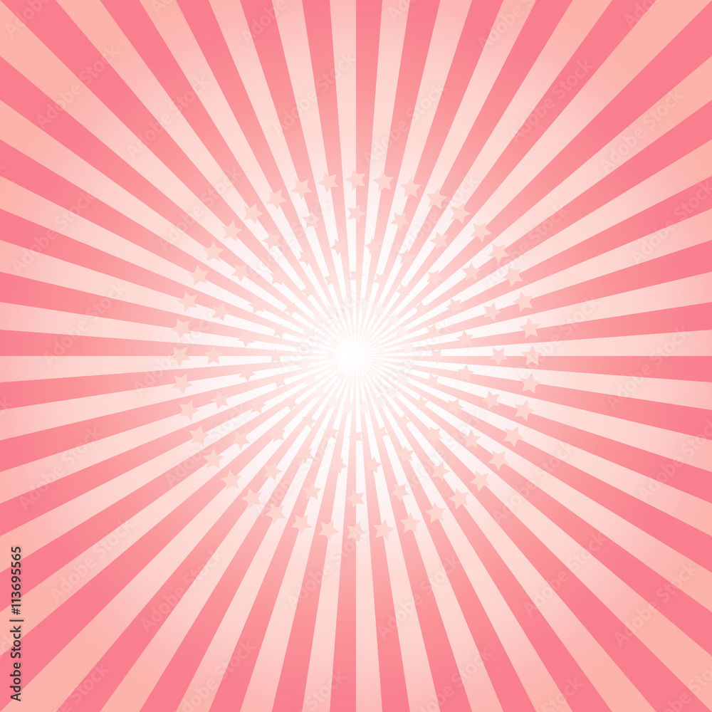 Abstract background. Stars Fireworks. Red-Orange rays and stars background. Vector Abstract background. Stars Fireworks. Red-Orange rays and stars background. Vector