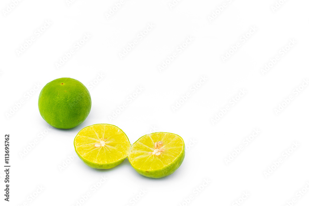 lime isolated on white

