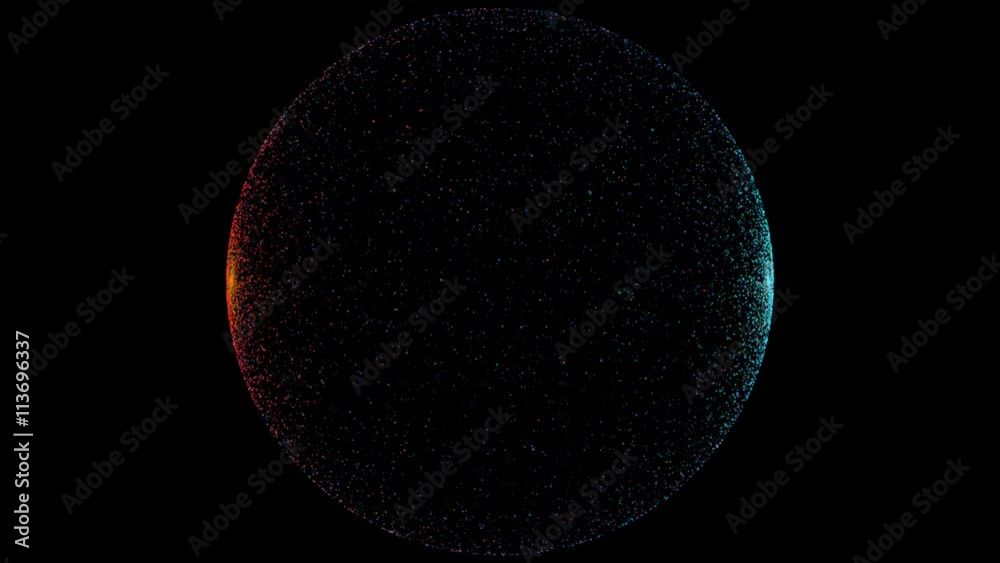 Colourful Sphere Particles Glowing abstract background or template using as Animation Motion Graphic on black background 4K Colourful Sphere Particles Glowing abstract background or template using as Animation Motion Graphic on black background 4K