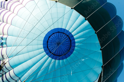 Closeup of a hot air balloon photo