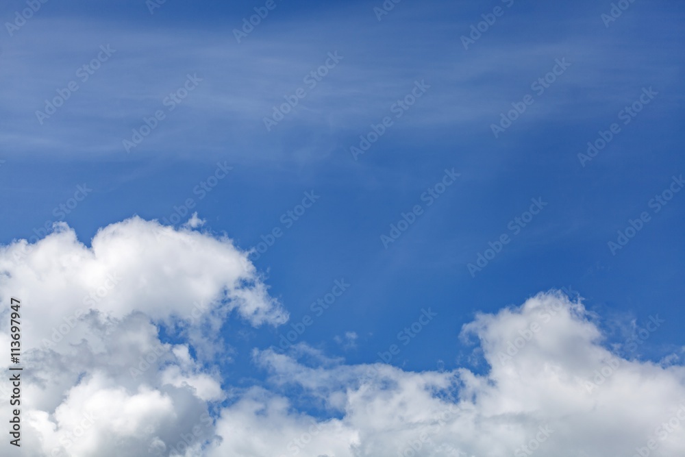 Blue sky background with clouds, aerial view Blue sky background with clouds, aerial view