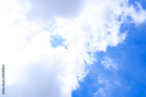 Cloudy and blue sky