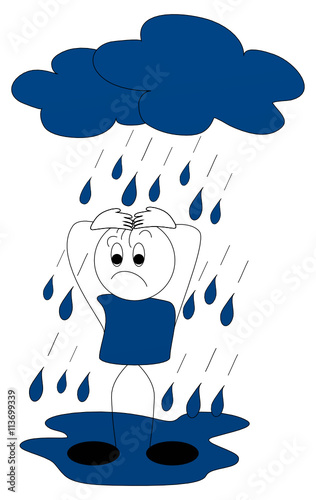 Im Regen stehen