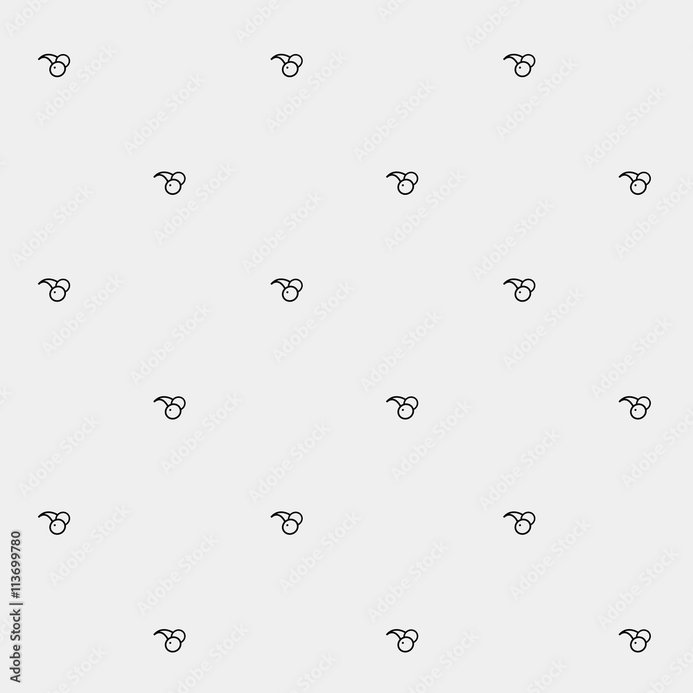 Geometric simple monochrome minimalistic vector pattern, cherry, berry Geometric simple monochrome minimalistic vector pattern, cherry, berry