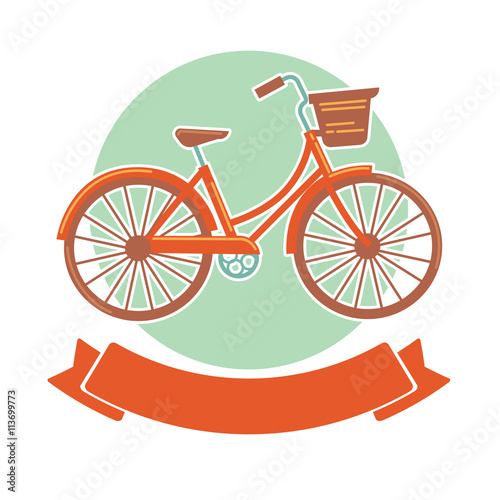 rent a bike, vector template for your banner and poster