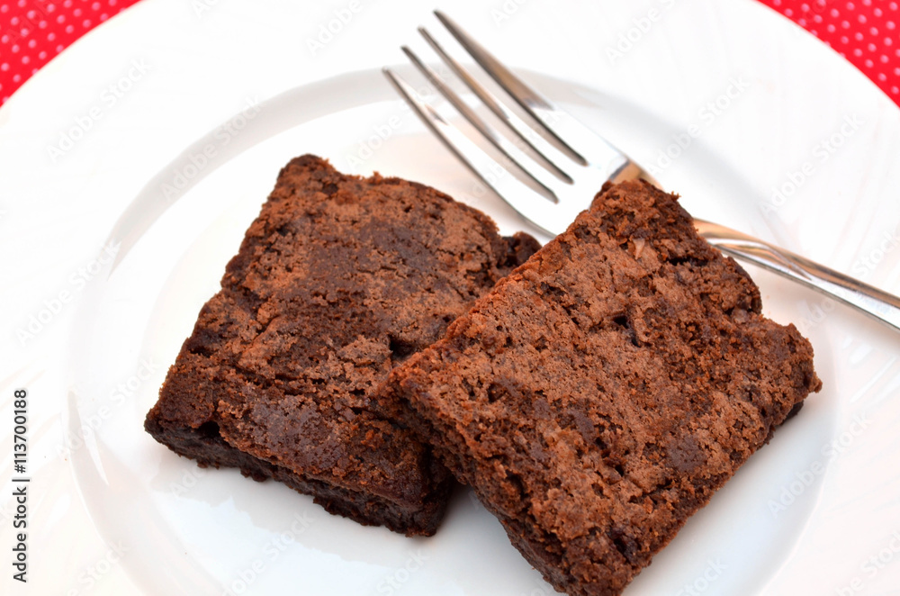 Delicious and soft fresh homemade brownie chocolate Delicious and soft fresh homemade brownie chocolate