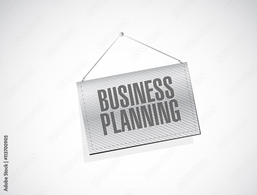 business planning hanging banner sign concept business planning hanging banner sign concept