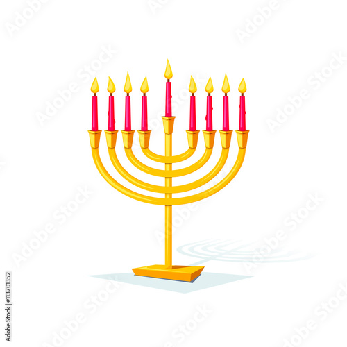 Happy Hanukkah, vector illustration