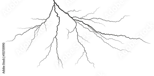 Lightning stroke. 