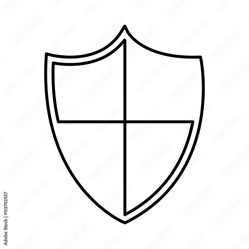 shield protection isolated icon design shield protection isolated icon design