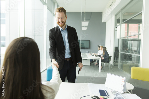 Young business people