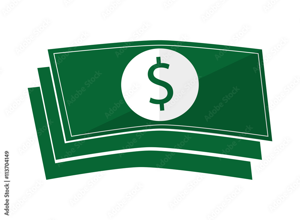 Money design. bill icon. Flat and isolated illustration Money design. bill icon. Flat and isolated illustration