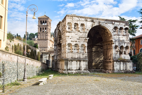 The Arch of Janus was not actually dedicated to that Roman god; it is the only surviving ancient quadrifrons triumphal arch in Rome.