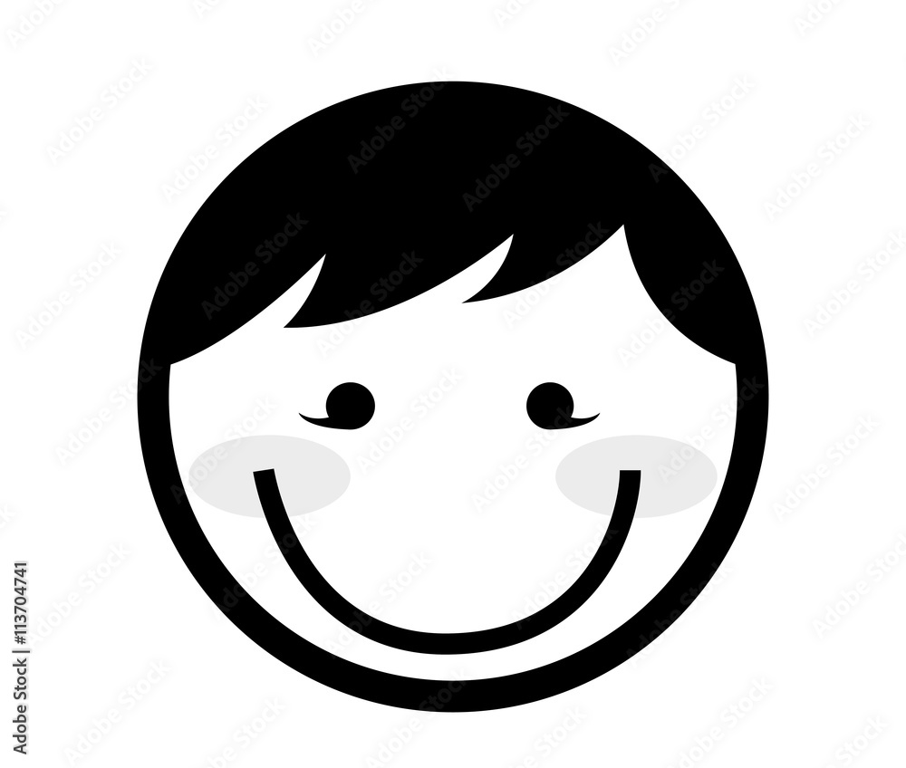Fototapeta premium happy man isolated icon design