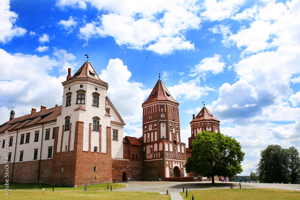 Castle of Mir, Belarus. Mir Castle Complex. 