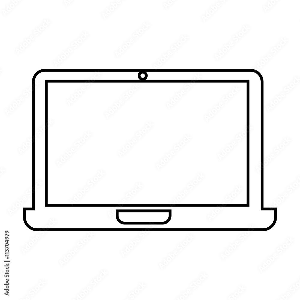 computer portable isolated icon design computer portable isolated icon design
