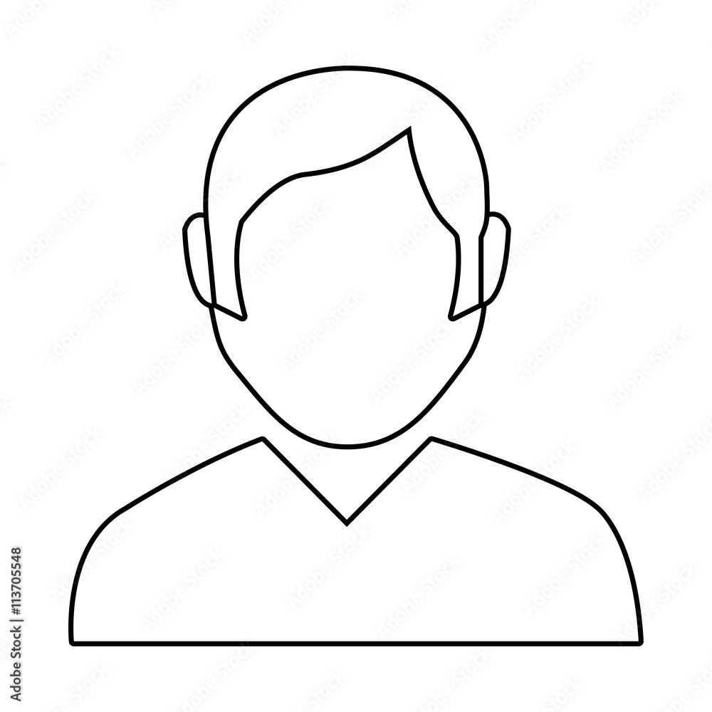 avatar man over isolated background, vector illustration avatar man over isolated background, vector illustration