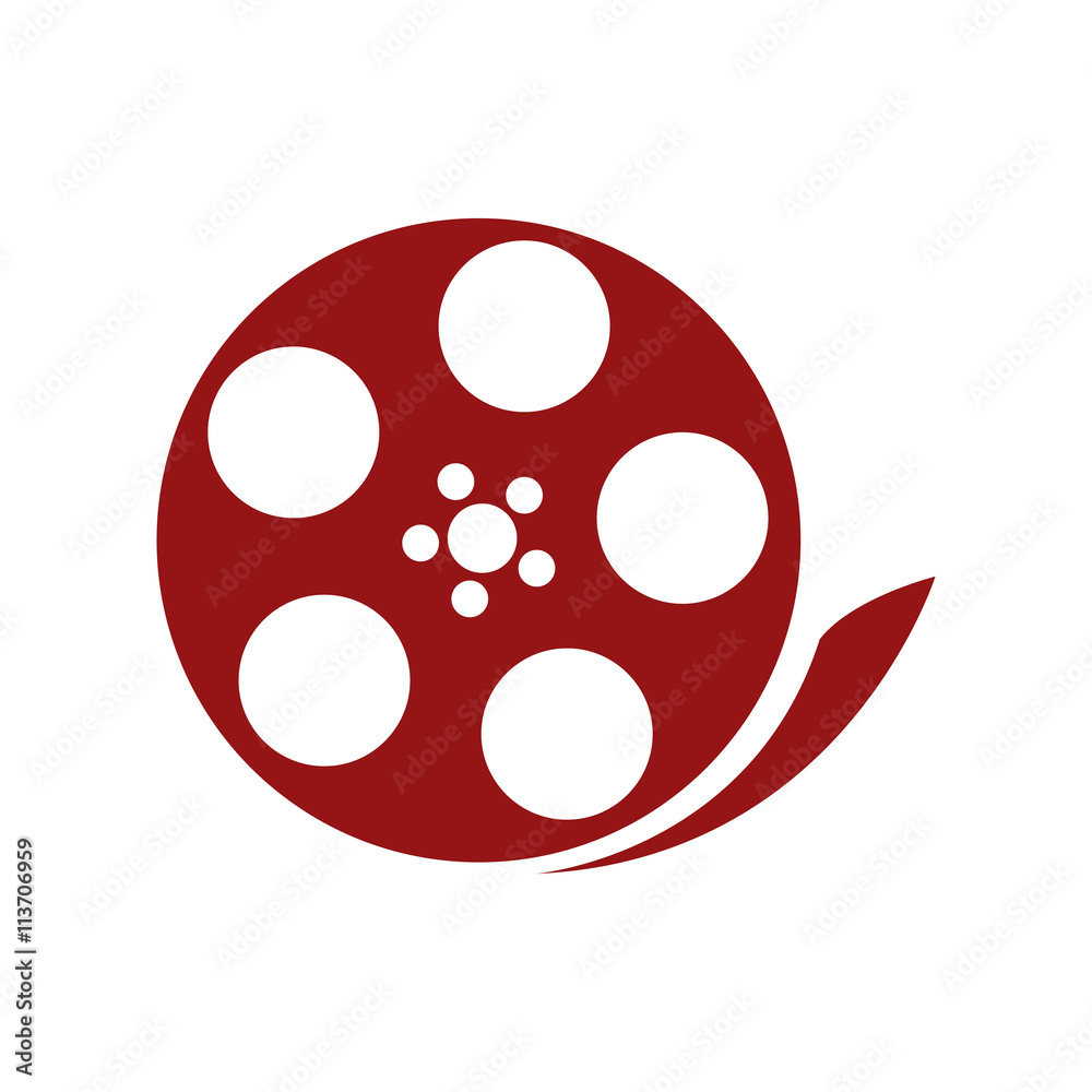 film reel , Vector illustration over white background film reel , Vector illustration over white background