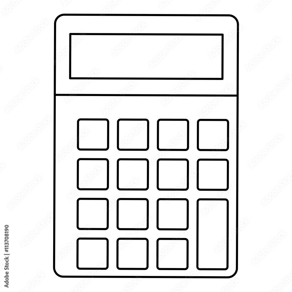 calculator , Vector illustration calculator , Vector illustration