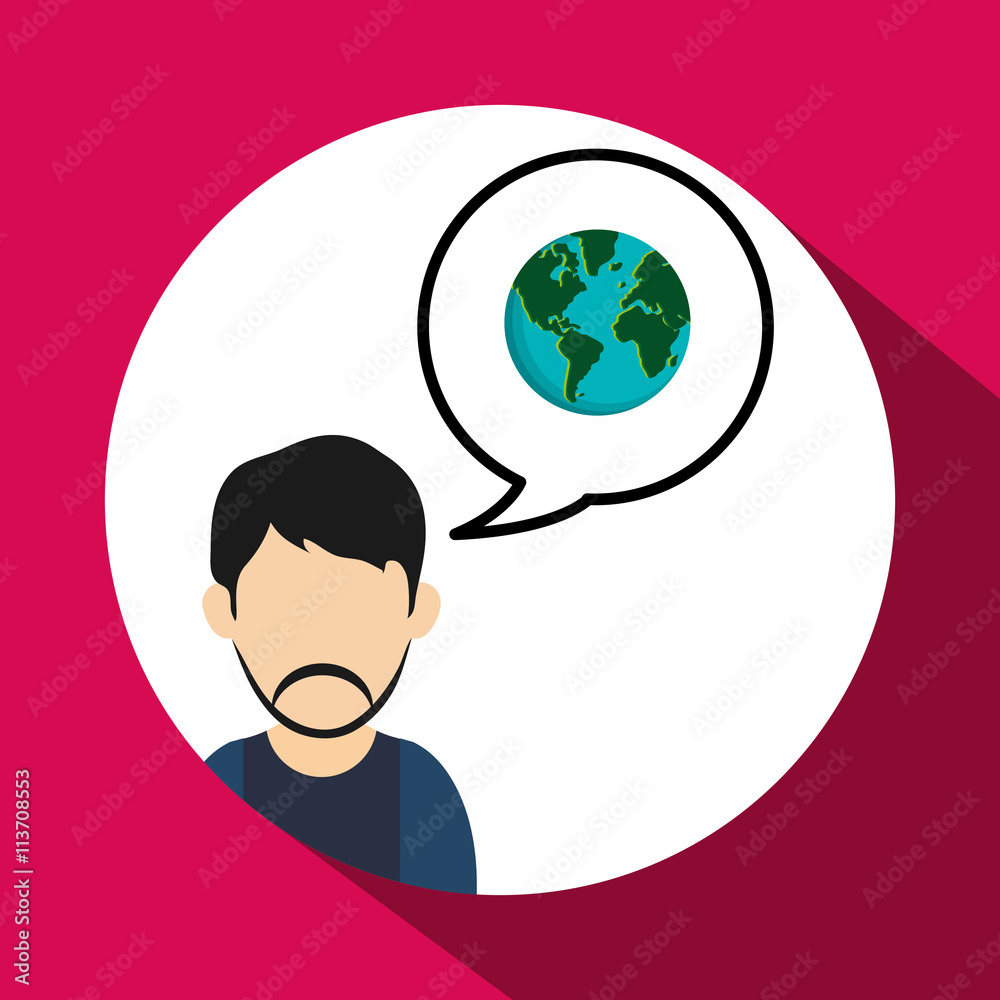 Communication design. Media icon. Flat illustration, vector grap