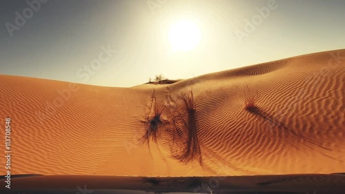 camera car in the sahara desert driver pov