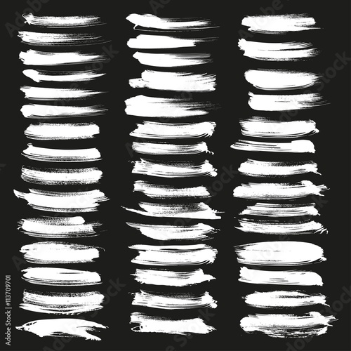 Abstract chalk brush big set. Chalk grunge brushes. Grunge illus