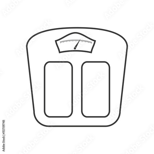 isolated scale  design. Healthy lifestyle concept , vector graph