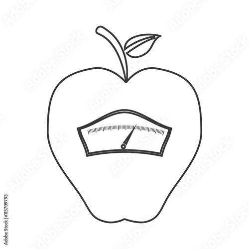 isolated scale  design. Healthy lifestyle concept , vector graph