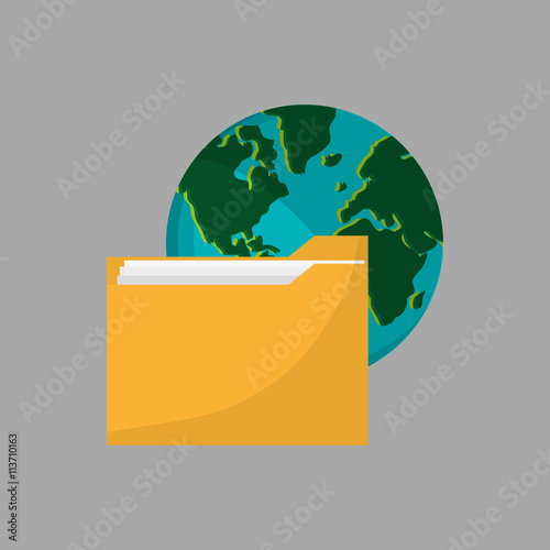 file design. Media icon. Flat illustration, vector graphic