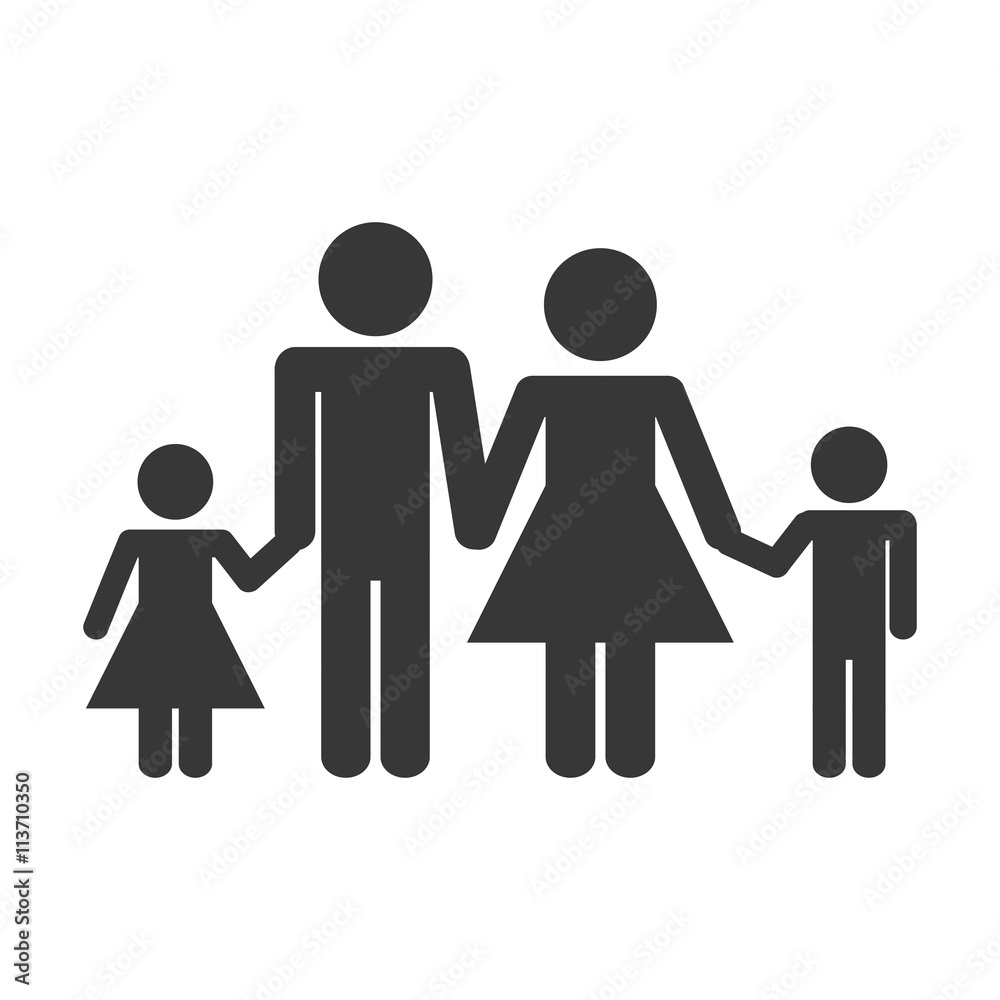 family concept. Pictogram icon.flat and isolated design family concept. Pictogram icon.flat and isolated design