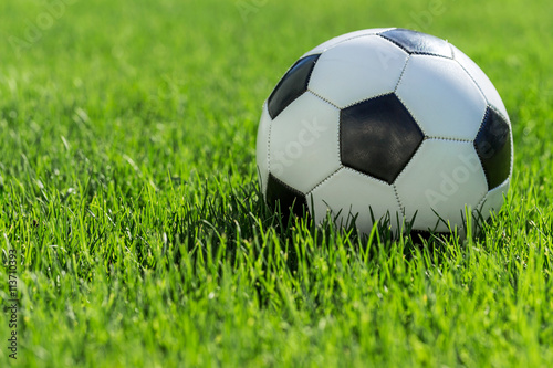 soccer ball on  field