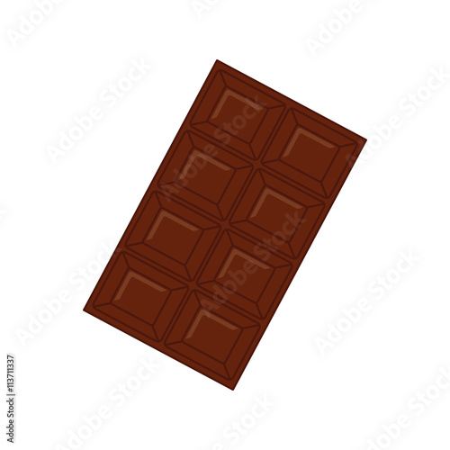 Sugar food design.  chocolate icon. sweet illustration. vector g