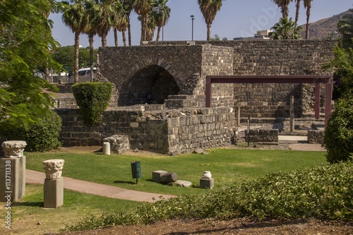 Archaeological Park city’s center of Tiberias,Israel photo