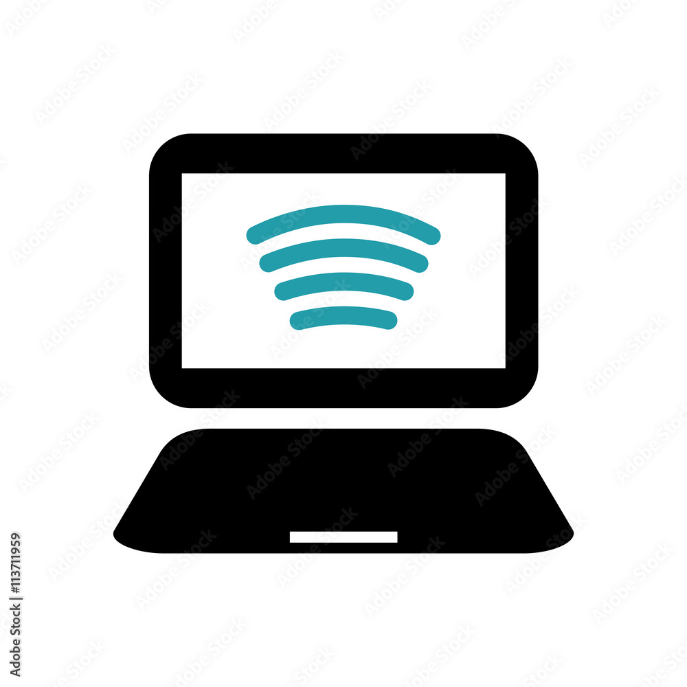 laptop design. gadget concept. silhouette illustration. vector g laptop design. gadget concept. silhouette illustration. vector g