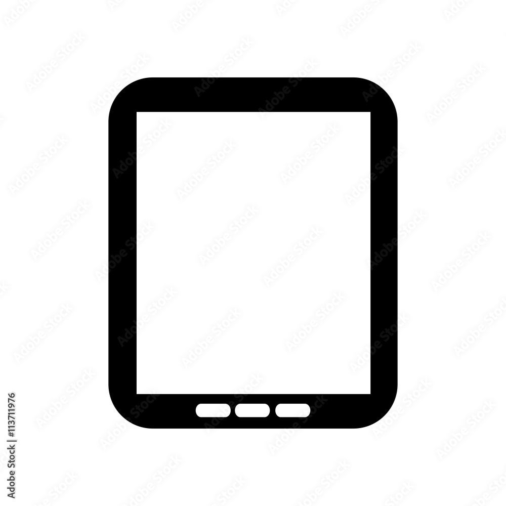 tablet design. gadget concept. silhouette illustration. vector g tablet design. gadget concept. silhouette illustration. vector g