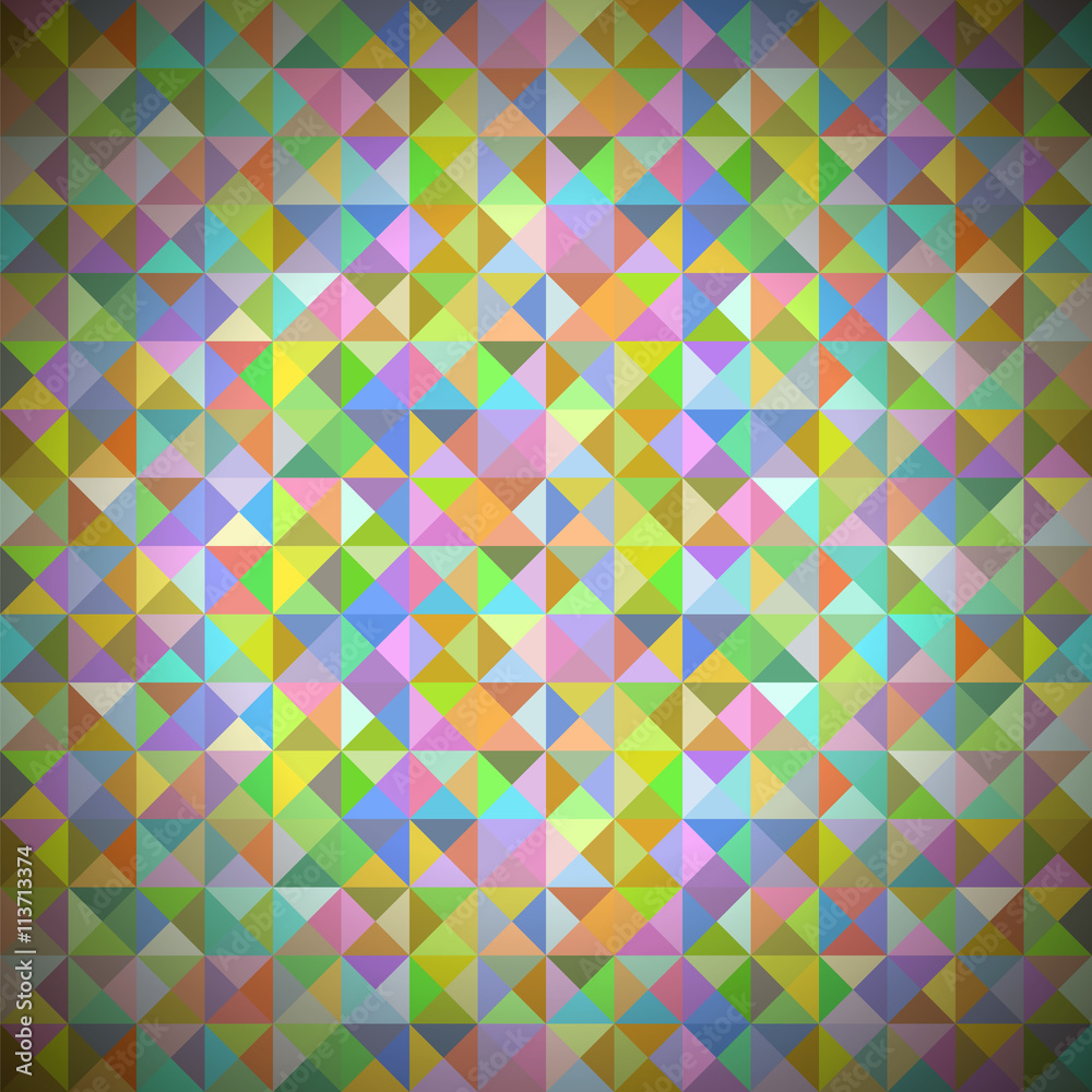 Background with geometric shapes, triangles. Old Mosaic. Colored-mosaic-banner. Geometric hipster colorful pattern with place for your text. Graphic template background Background with geometric shapes, triangles. Old Mosaic. Colored-mosaic-banner. Geometric hipster colorful pattern with place for your text. Graphic template background