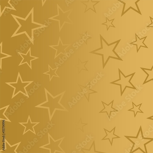 Luxury gold background with gold shiny stars