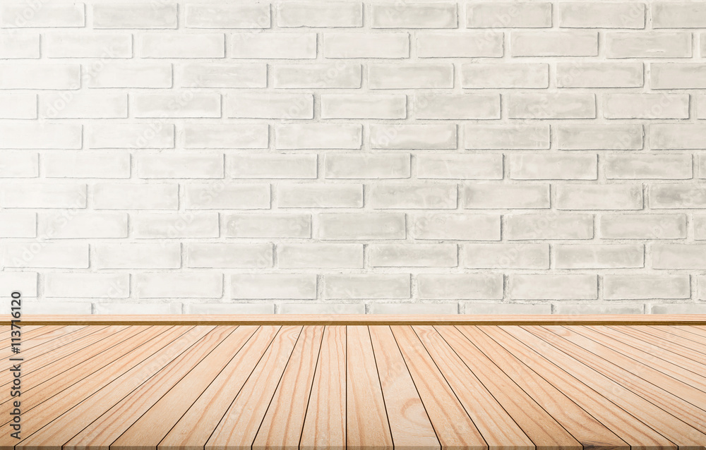 Old room. Plank background brick wall abstract style.Wooden board background brick wall Old room. Plank background brick wall abstract style.Wooden board background brick wall