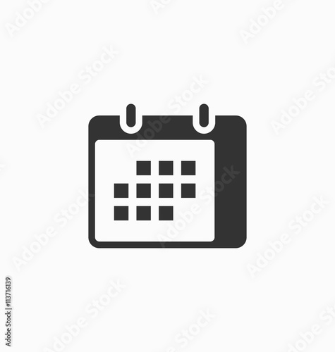 Calendar icon vector