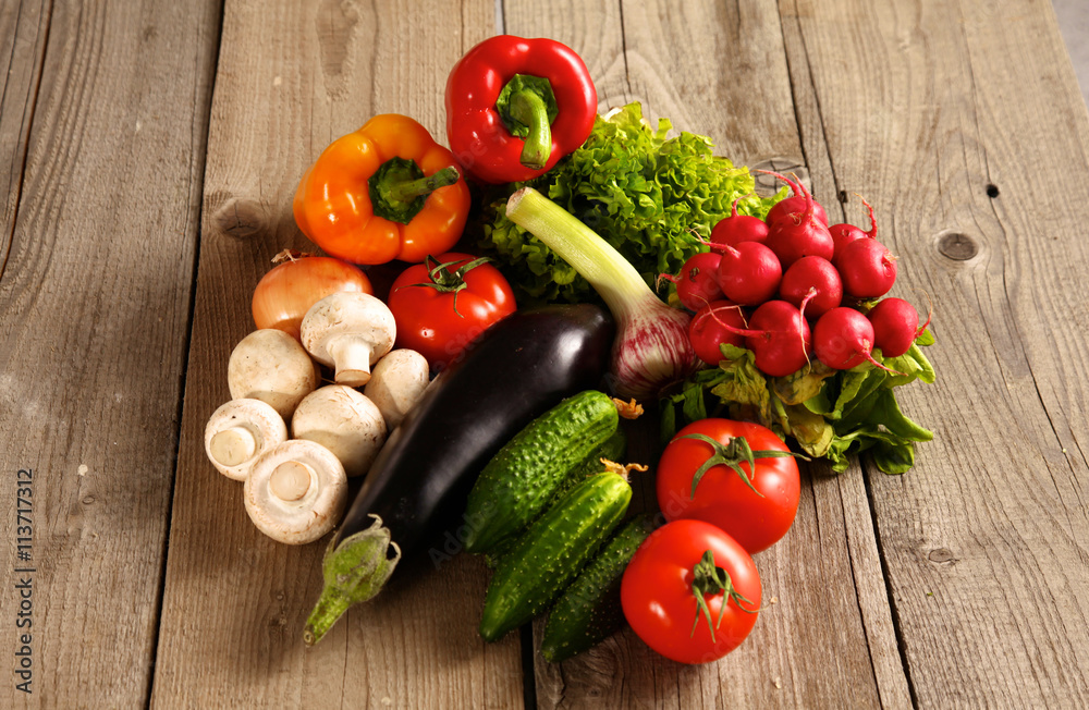 Vegetables . Fresh Bio Vegetable in a Basket. Over Nature Background Vegetables . Fresh Bio Vegetable in a Basket. Over Nature Background