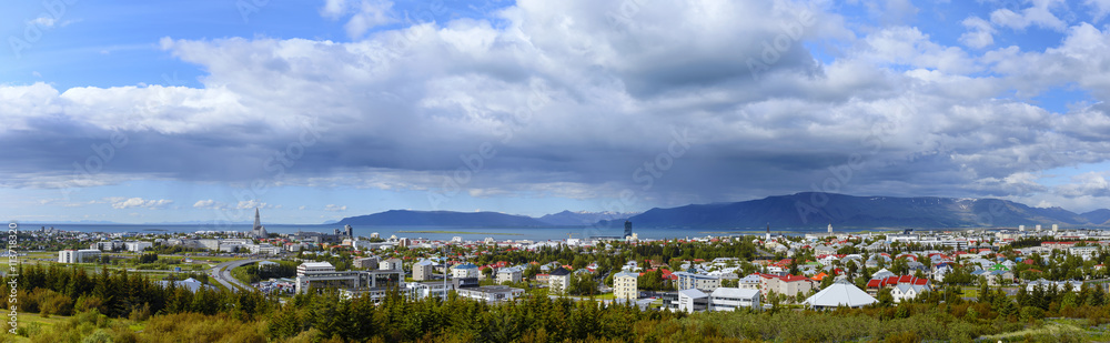 View on the capital of Iceland-Reykjavik 