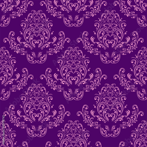 Bright seamless Wallpaper - violet and pink.