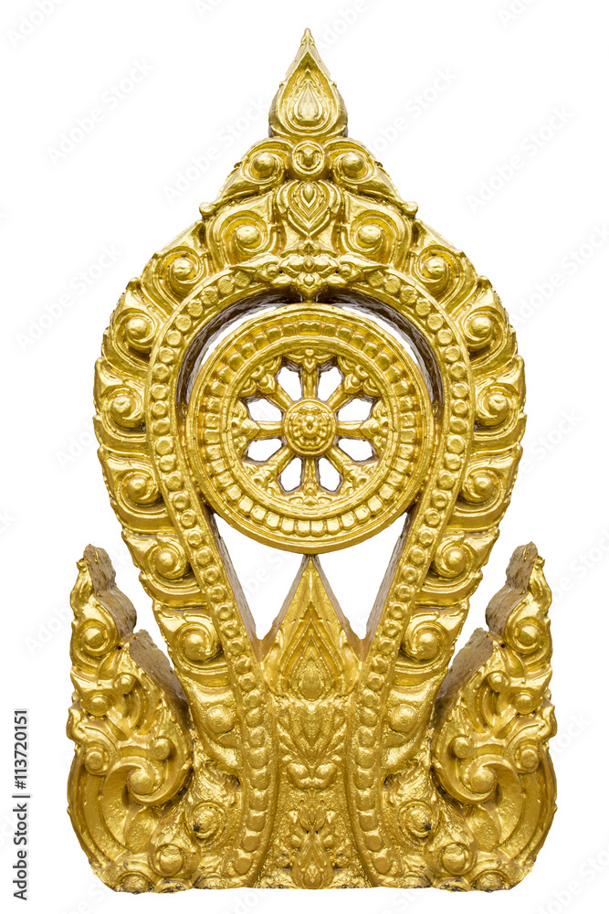 The Gold Thammachak Symbol of Buddhism