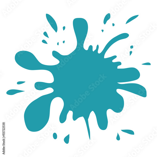 Paint design. Splash icon. vector graphic