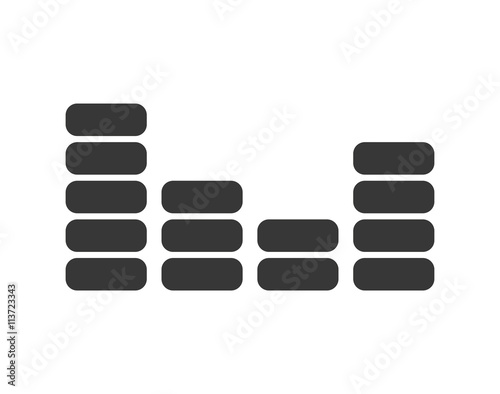 Music design. audio icon. isolated image. vector graphic